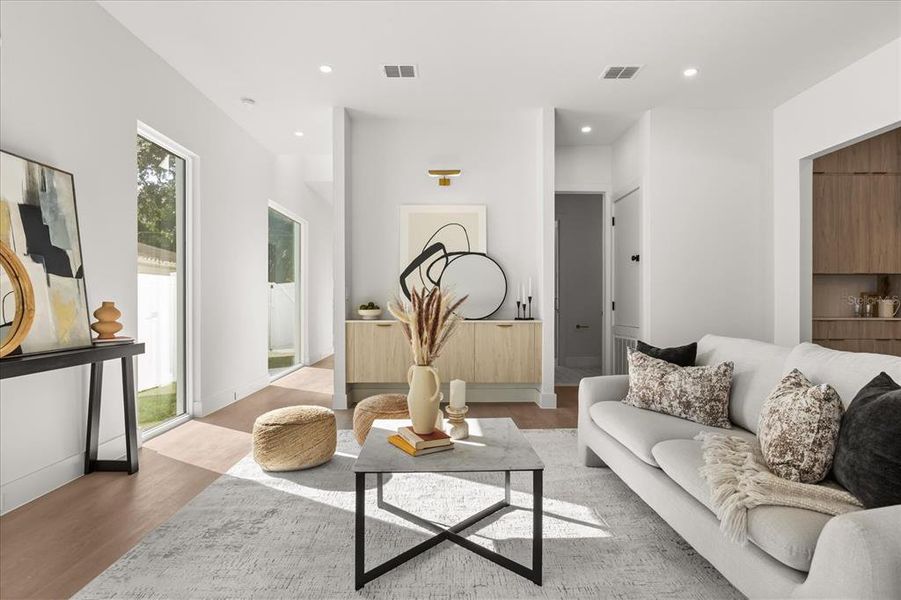 Furnished interior view inside a new home in , Orlando (Image 11). Furnished interior view inside a new home in , Orlando (Image 11).