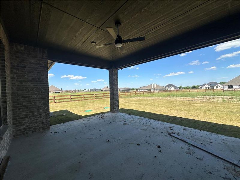 Exterior details and patio area of a home in , Dish (Image 4).