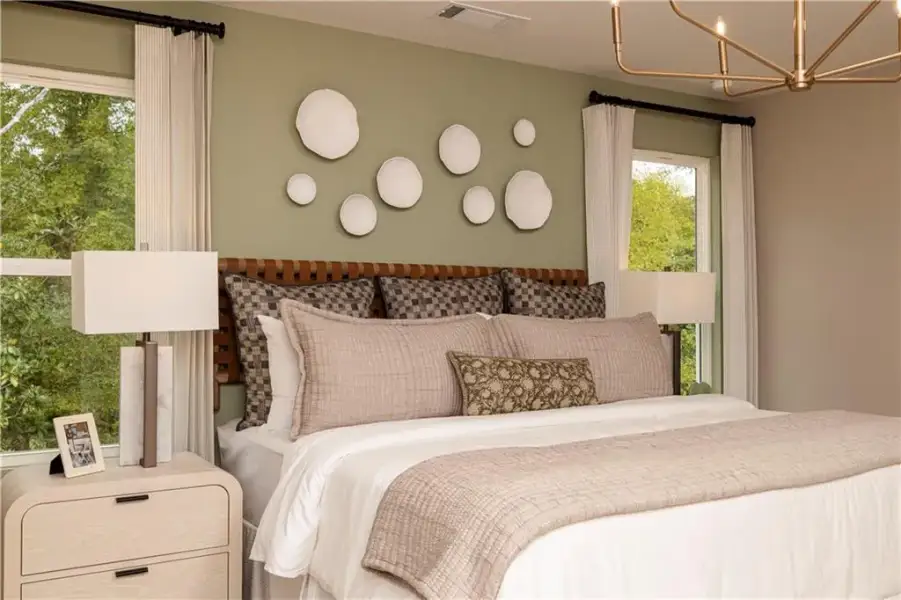 Furnished interior view inside a new home in Croftside Single Family Homes, Powder Springs (Image 9). Furnished interior view inside a new home in Croftside Single Family Homes, Powder Springs (Image 9).