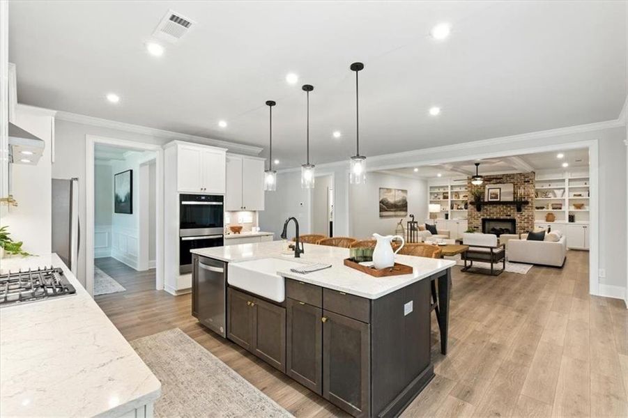 Furnished interior view inside a new home in Ford Landing, Acworth (Image 28).