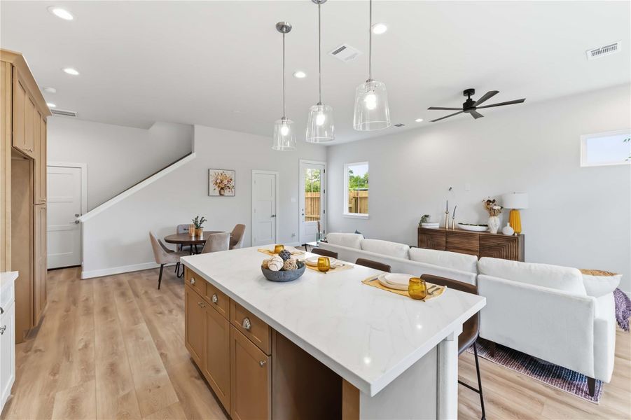 Furnished interior view inside a new home in , Houston (Image 9).