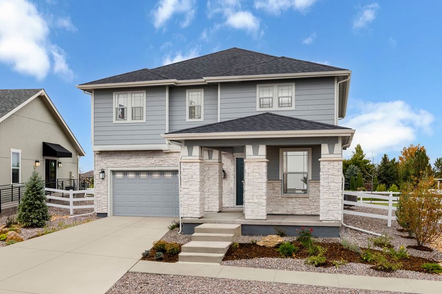 Representative exterior photo of a completed home built from the Plan 2284 Modeled by KB Home in Murphy Creek Classic, Aurora, CO (Image 9).
