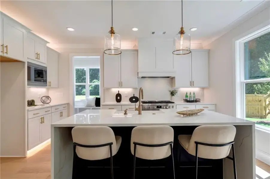 Furnished interior view inside a new home in , Atlanta (Image 19).