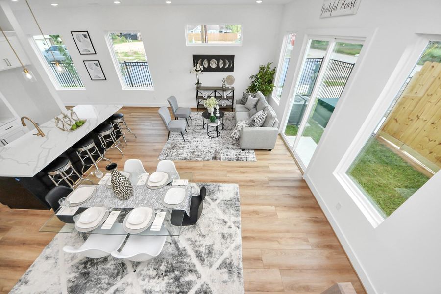 Top view of the first floor Top view of the first floor