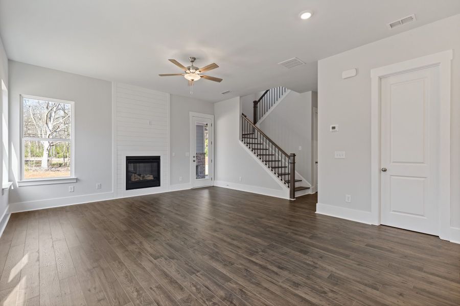 Representative unfurnished interior of a home built from the Stafford by Crawford Creek Communities in Red Bird Manor, Jefferson (Image 23).