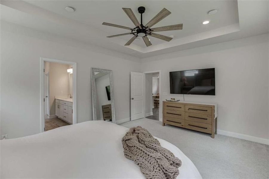 Furnished interior view inside a new home in Overlook at Lanier, Buford (Image 11).
