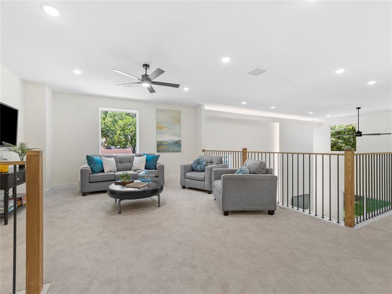 Furnished interior view inside a new home in , Dallas (Image 18).