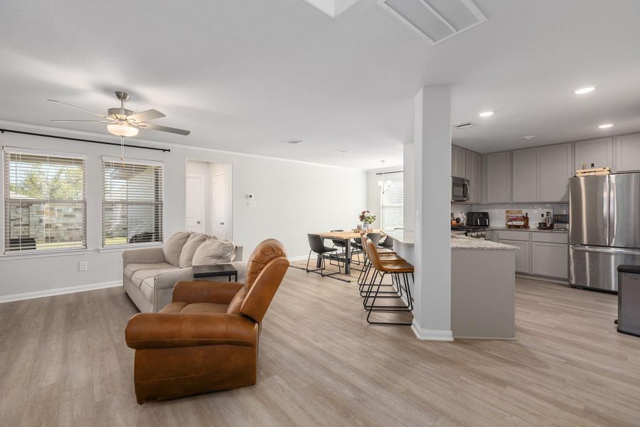 Furnished interior view inside a new home in The Villages at Westpointe, Dayton (Image 15). Furnished interior view inside a new home in The Villages at Westpointe, Dayton (Image 15).