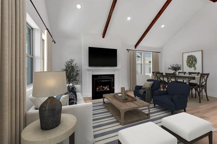 Furnished interior view inside a new home in Heritage Ranch, Sherman (Image 13). Furnished interior view inside a new home in Heritage Ranch, Sherman (Image 13).