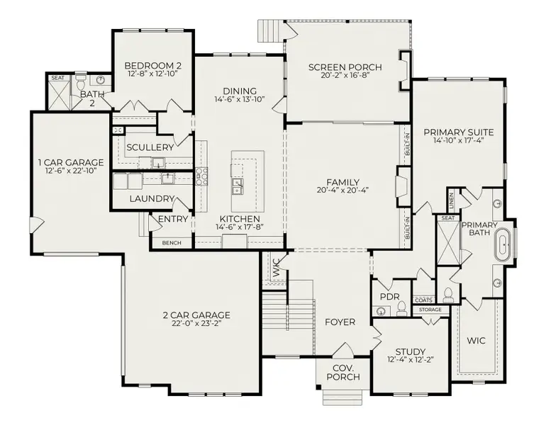 2D floor plan layout for the Nash by Homes by Dickerson in Blanton's Grove, Wake Forest, NC (Image 3). 2D floor plan layout for the Nash by Homes by Dickerson in Blanton's Grove, Wake Forest, NC (Image 3).