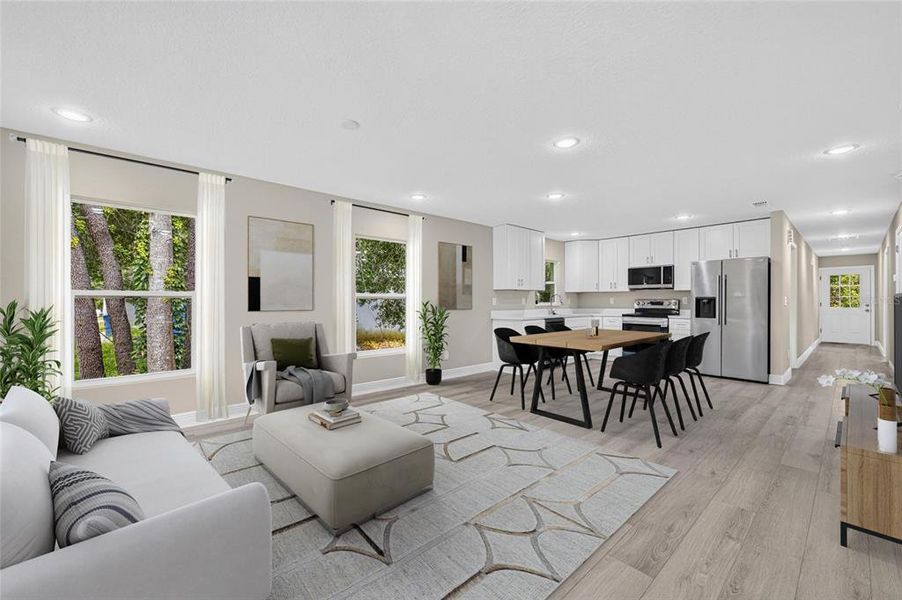Furnished interior view inside a new home in , Orange City (Image 8).