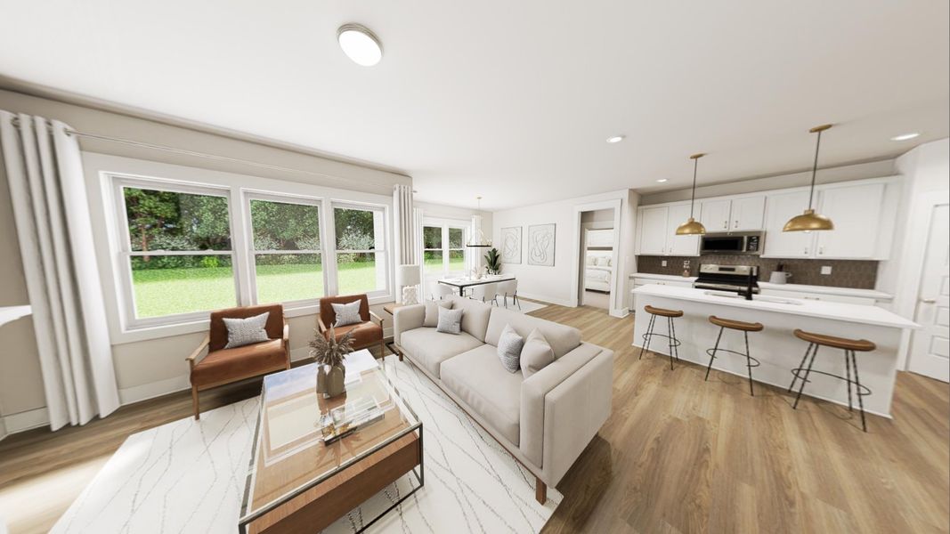 Furnished interior view inside a new home in McConnell Ridge, McLeansville (Image 3).
