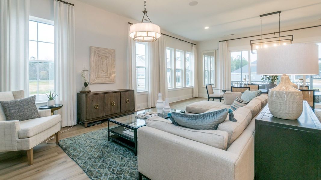 Furnished interior view inside a new home in Brook Run Single Family Homes, Fort Mill (Image 19). Furnished interior view inside a new home in Brook Run Single Family Homes, Fort Mill (Image 19).