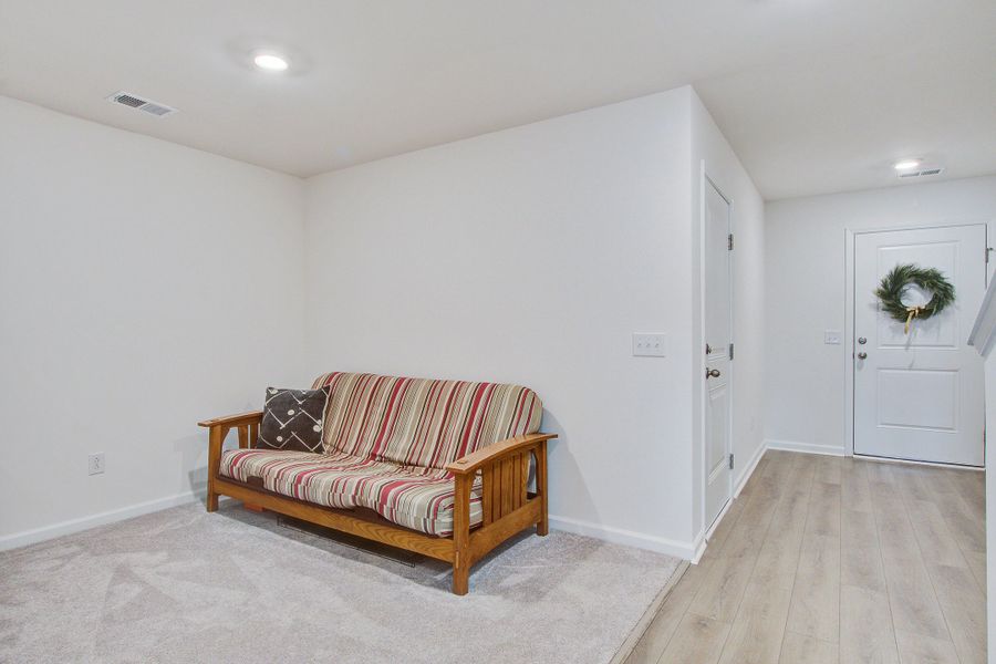 Furnished interior view inside a new home in Clear Springs Townhomes, North Charleston (Image 3).