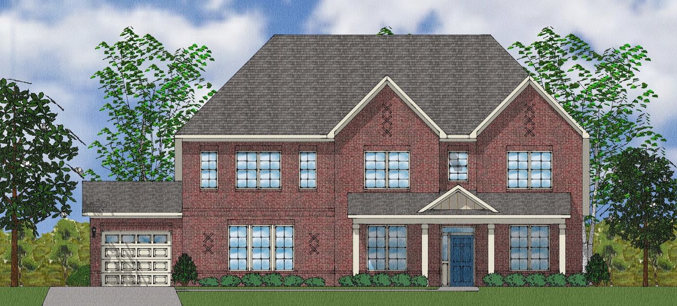 Representative exterior photo of a completed home built from the Livingston - Elite Collection by Mungo Homes in Walnut Grove, Easley, SC (Image 5).