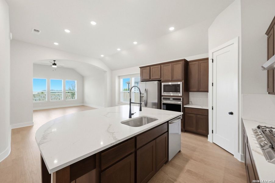 Furnished interior view inside a new home in Prominence, San Antonio (Image 10).