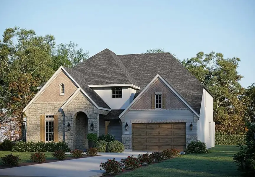 Front exterior of a home in the Wellington community, located in Haslet, TX (Image 4).