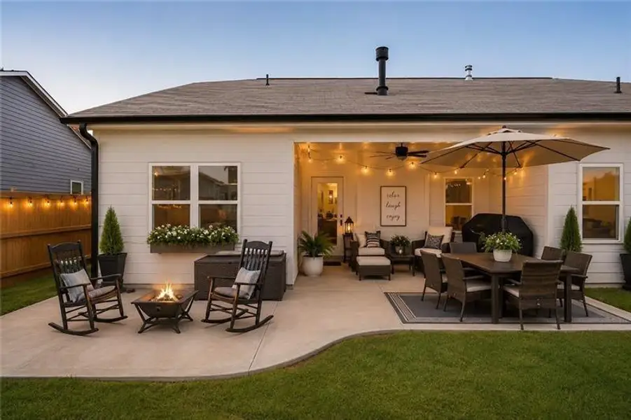 Exterior details and patio area of a home in , Cartersville (Image 20).