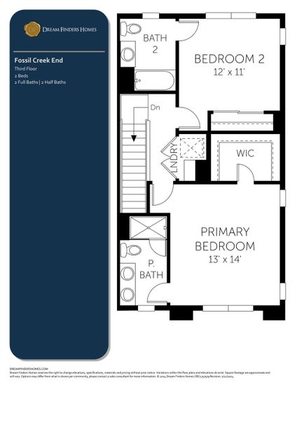 2D floor plan layout of this home in Waterfield - Townhomes, Fort Collins, CO (Image 3). 2D floor plan layout of this home in Waterfield - Townhomes, Fort Collins, CO (Image 3).