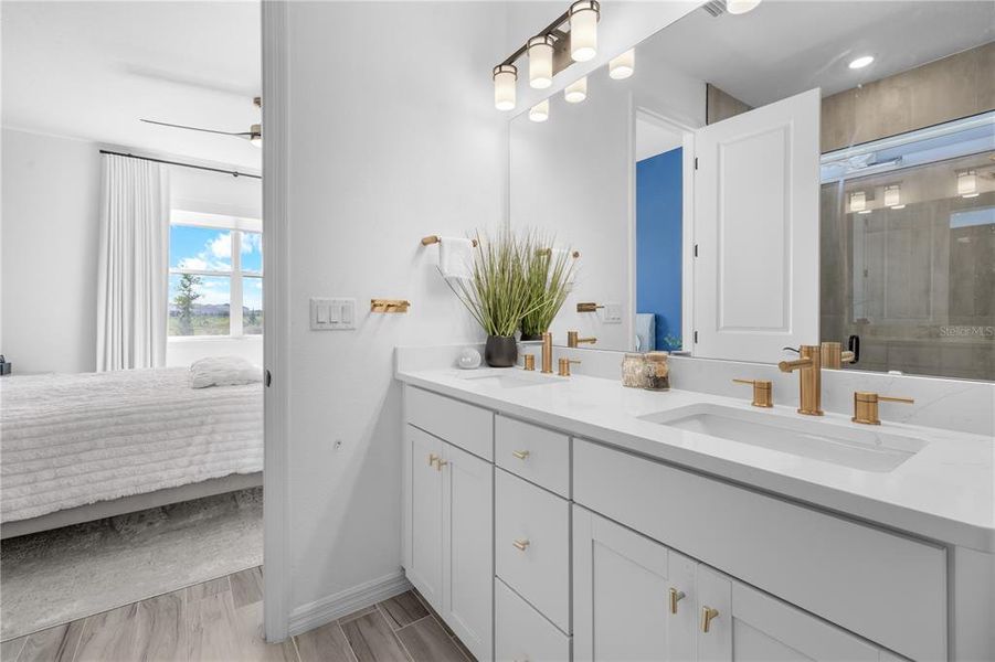 Furnished interior view inside a new home in EverBe, Orlando (Image 33).