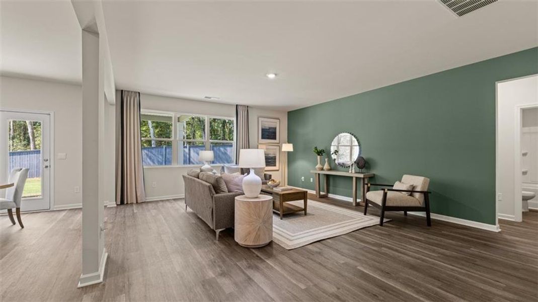 Furnished interior view inside a new home in Jackson Landing, Jefferson (Image 51). Furnished interior view inside a new home in Jackson Landing, Jefferson (Image 51).