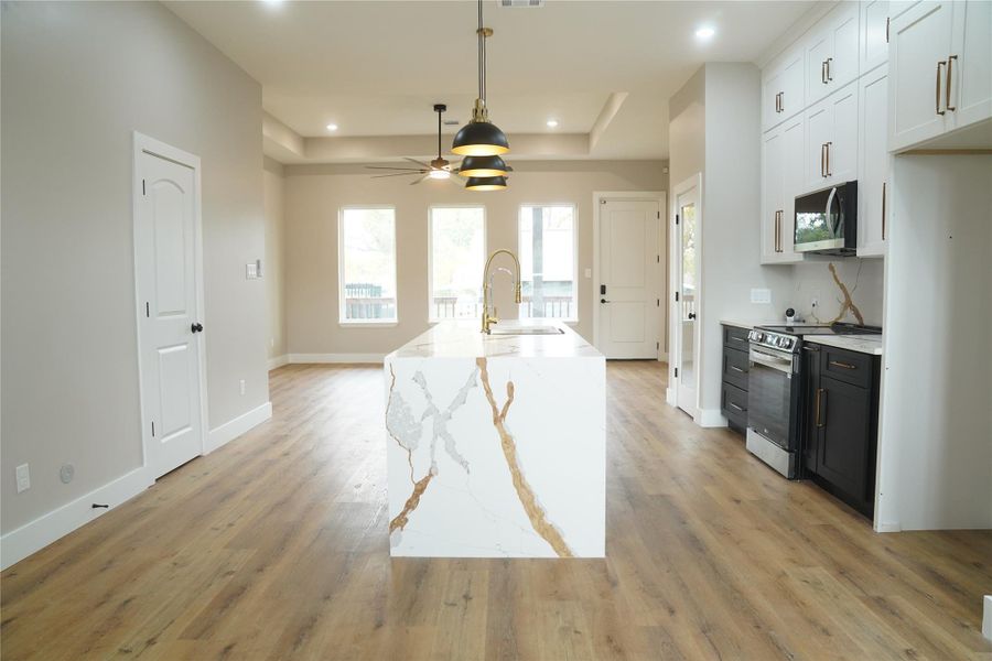 Furnished interior view inside a new home in , Houston (Image 9).