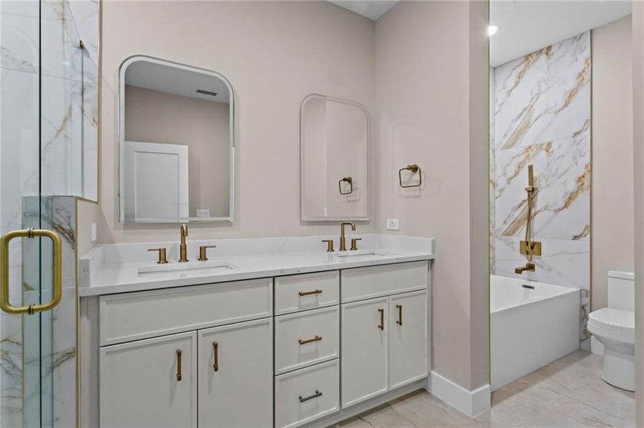 Furnished interior view inside a new home in , Marietta (Image 41).