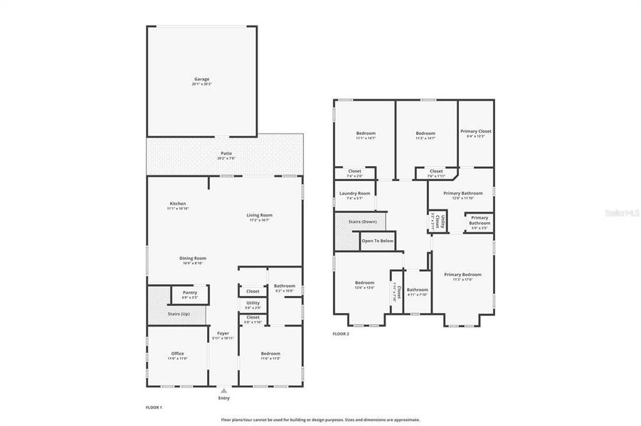 2D floor plan layout of this home in , St. Petersburg, FL (Image 7).