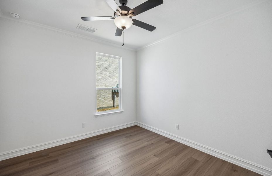 Spacious, unfurnished interior of a new home in Creekview Meadows, Pilot Point (Image 25). Spacious, unfurnished interior of a new home in Creekview Meadows, Pilot Point (Image 25).