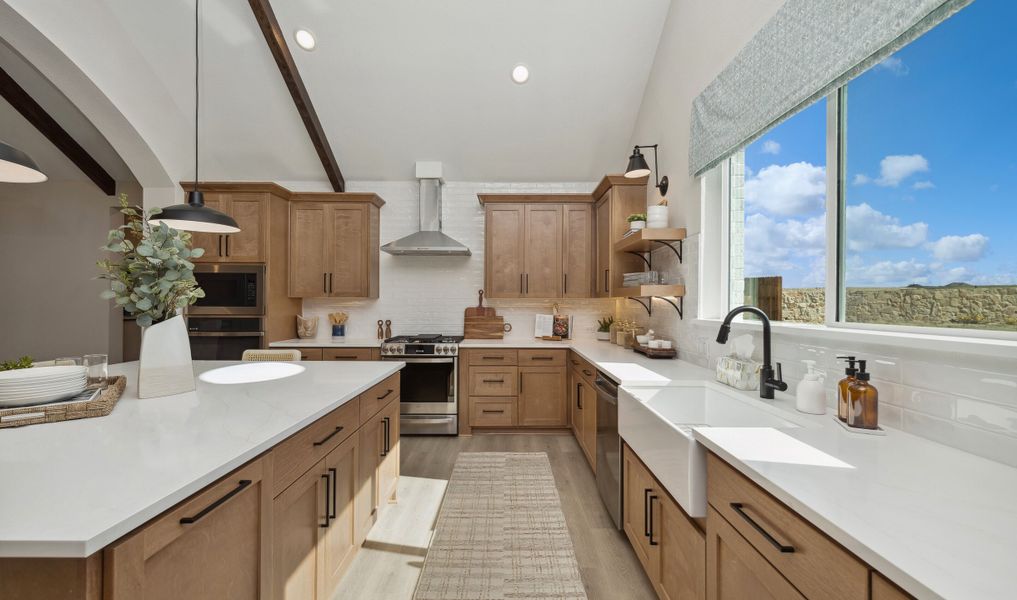 Beautiful cabinets and countertops