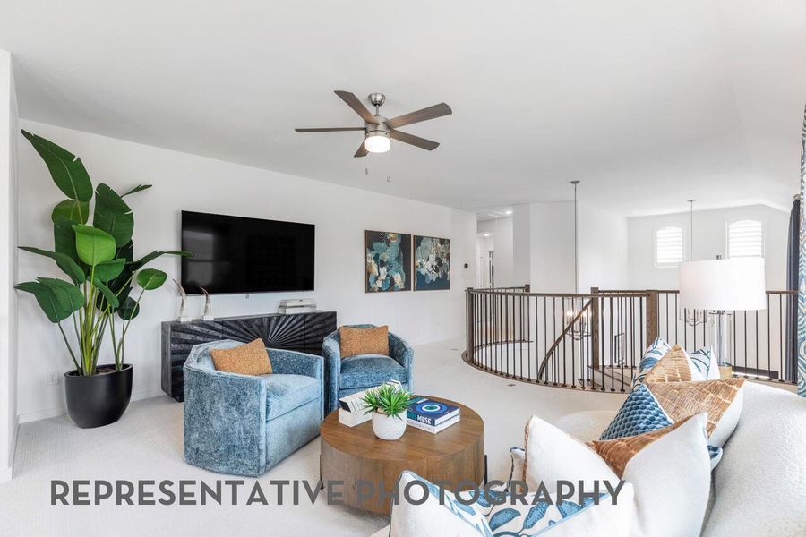 Furnished interior view inside a new home in Santa Rita Ranch, Liberty Hill (Image 32).