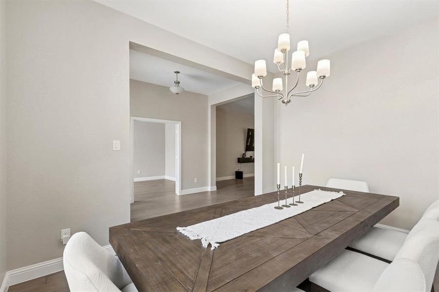 Furnished interior view inside a new home in Kentsdale Farms, DeSoto (Image 17).