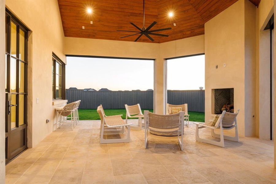 Exterior details and patio area of a home in , Frisco (Image 22).