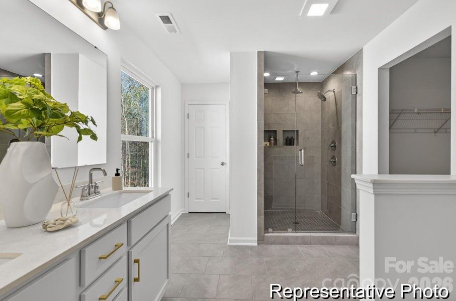 Furnished interior view inside a new home in Morgan Hills, Albemarle (Image 8).