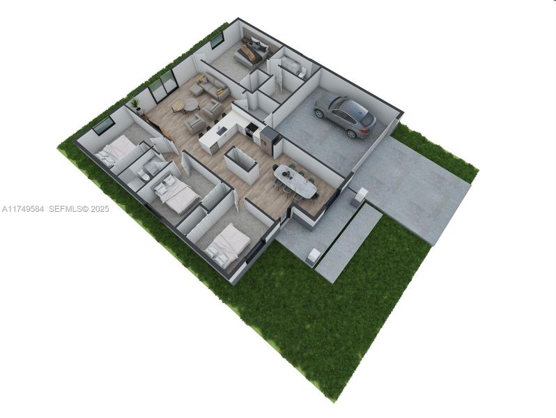 2D floor plan layout of this home in , Lehigh Acres, FL (Image 3).