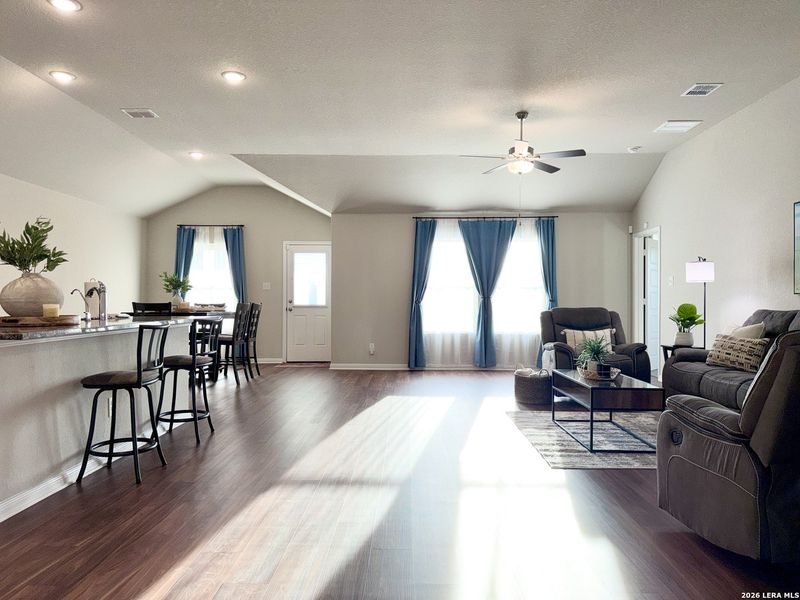 Furnished interior view inside a new home in Jordan's Ranch, San Antonio (Image 10).