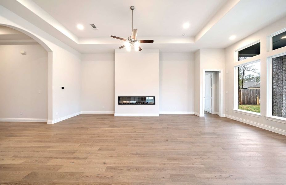 Representative unfurnished interior of a home built from the 2349 by Ravenna Homes in The Highlands 55′, Porter (Image 23). Representative unfurnished interior of a home built from the 2349 by Ravenna Homes in The Highlands 55′, Porter (Image 23).