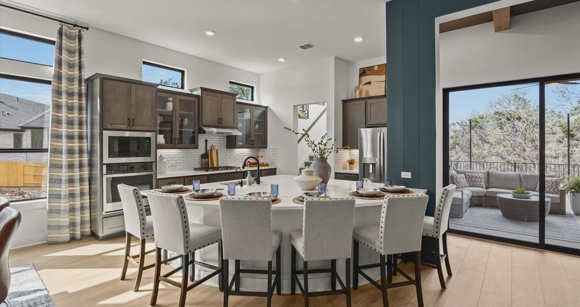 Representative furnished interior of a home built from the Orion by Chesmar Homes in Sunfield, Seguin (Image 7).