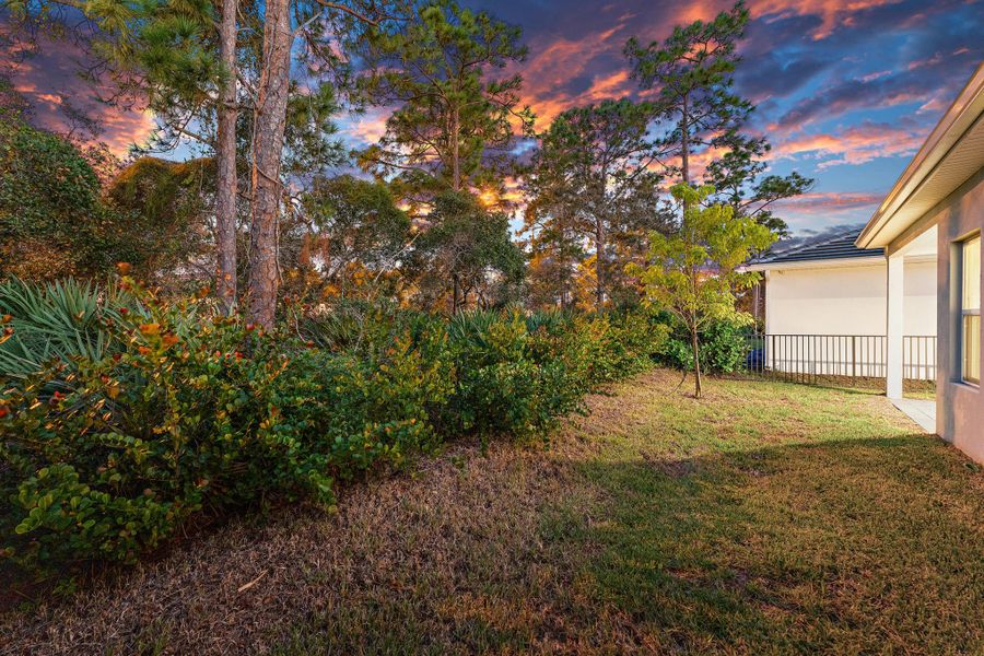 Exterior details and patio area of a home in Banyan Bay, Stuart (Image 45).