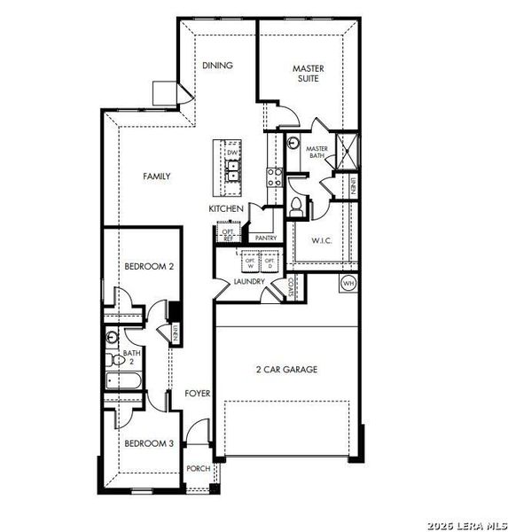 2D floor plan layout of this home in Catalina, Converse, TX (Image 5).