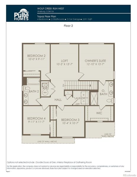 Upper Level Floorplan