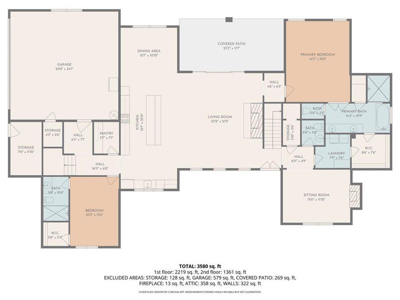 2D floor plan layout of this home in , Good Hope, GA (Image 5).