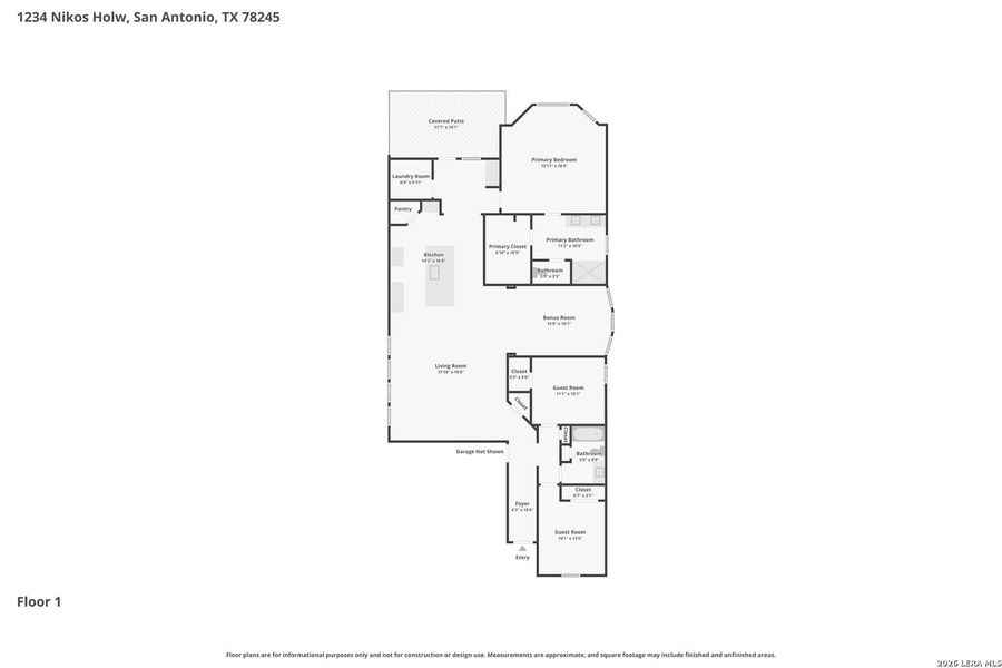 2D floor plan layout of this home in Arcadia Ridge - Premier Series, San Antonio, TX (Image 5).