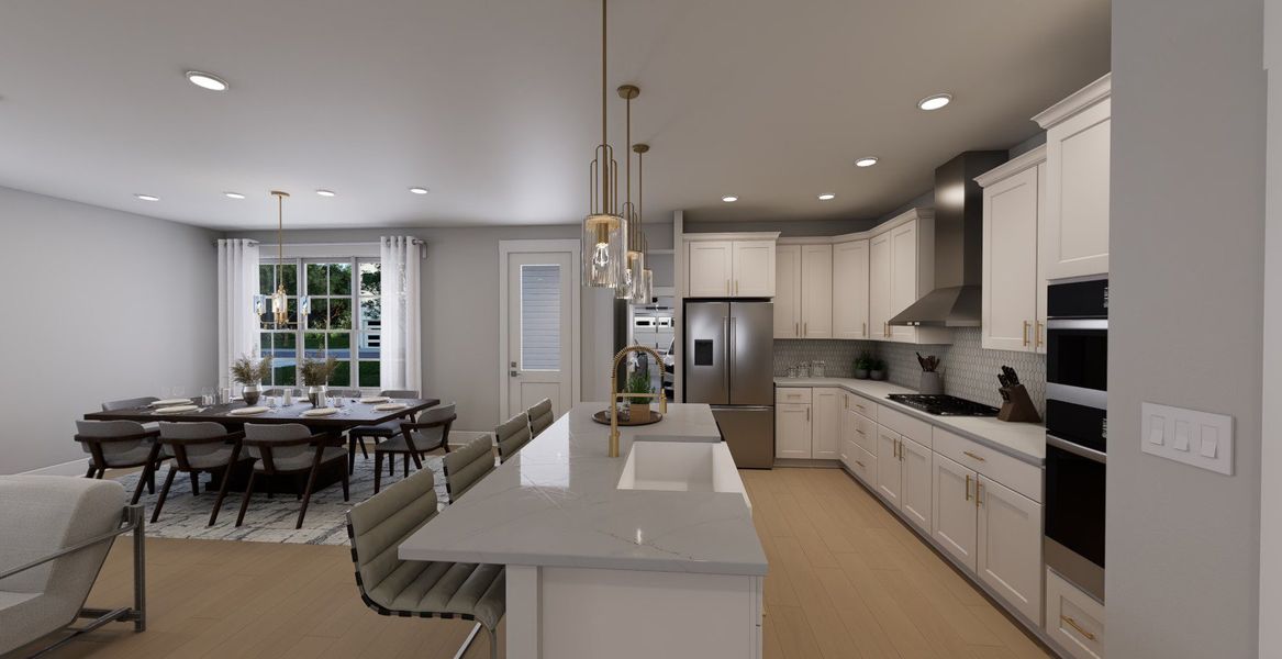 Representative furnished interior of a home built from the Hadley by Baker Residential in Atwater Station - Village Collection, Fuquay Varina (Image 6). Representative furnished interior of a home built from the Hadley by Baker Residential in Atwater Station - Village Collection, Fuquay Varina (Image 6).