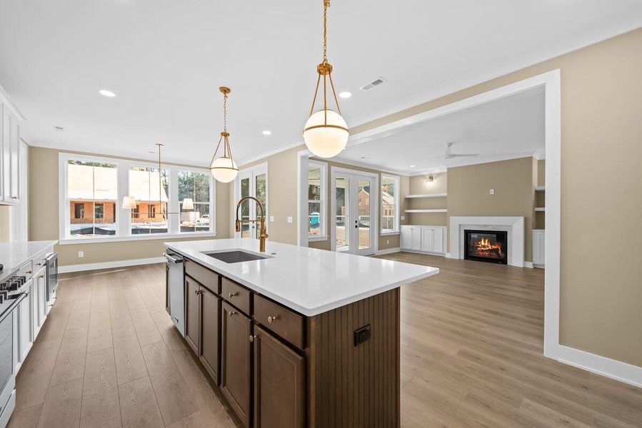 Furnished interior view inside a new home in , Awendaw (Image 8).