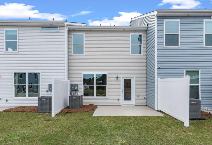 Exterior details and patio area of a home in , Goose Creek (Image 24). Exterior details and patio area of a home in , Goose Creek (Image 24).