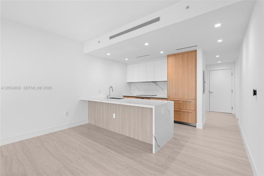 Furnished interior view inside a new home in One Park Tower, Miami (Image 13).