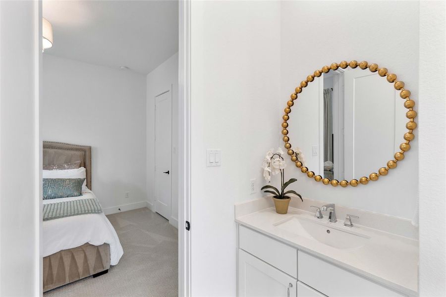 Furnished interior view inside a new home in , Spring (Image 38).