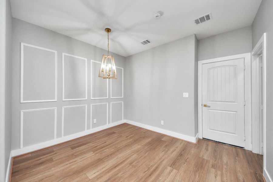 Accent wall in your formal dining.