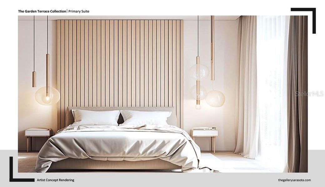 Furnished interior view inside a new home in The Gallery Sarasota, Sarasota (Image 3). Furnished interior view inside a new home in The Gallery Sarasota, Sarasota (Image 3).